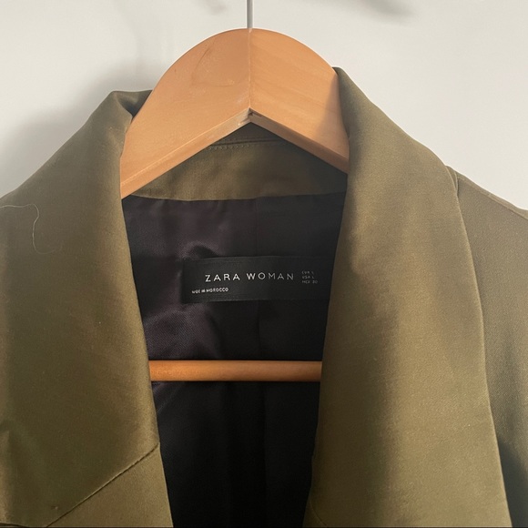 Zara Vest / Waistcoat In Olive green Size L - Picture 3 of 7